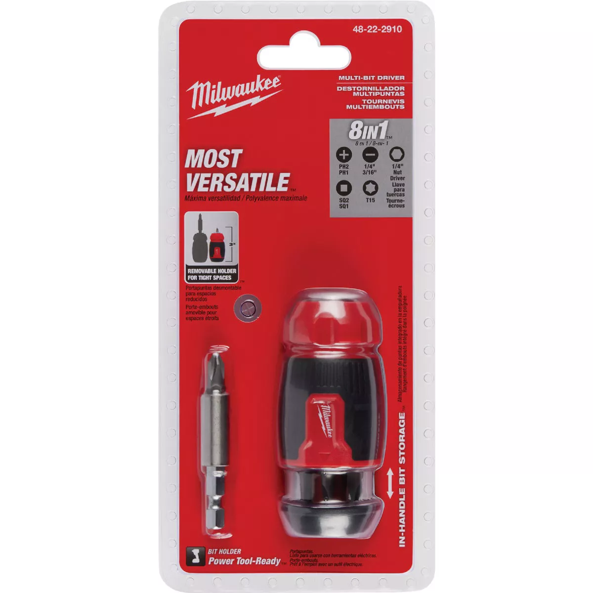 Milwaukee 8-in-1 Compact Multi-Bit Screwdriver - photo 2