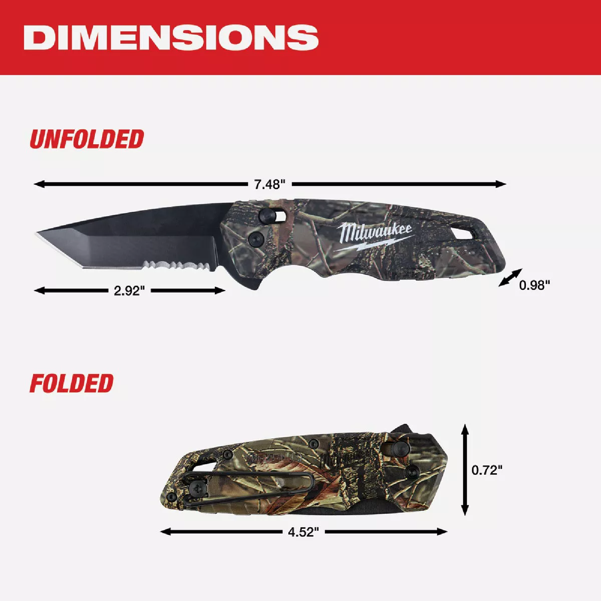 Milwaukee FASTBACK Camo 3 In. Folding Knife - photo 6