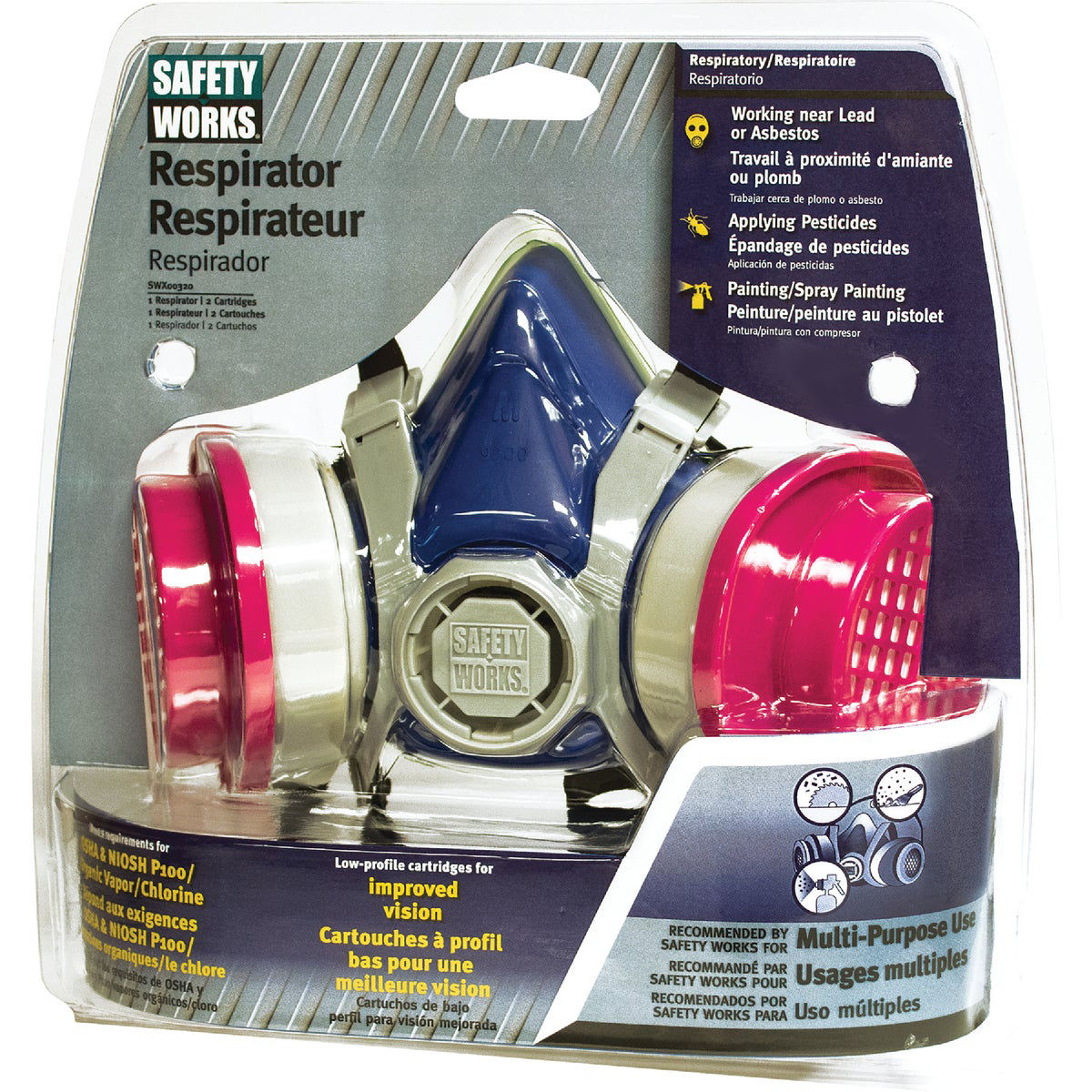 Safety Works OV/AG/P100 MultiPurpose Respirator Do it Best
