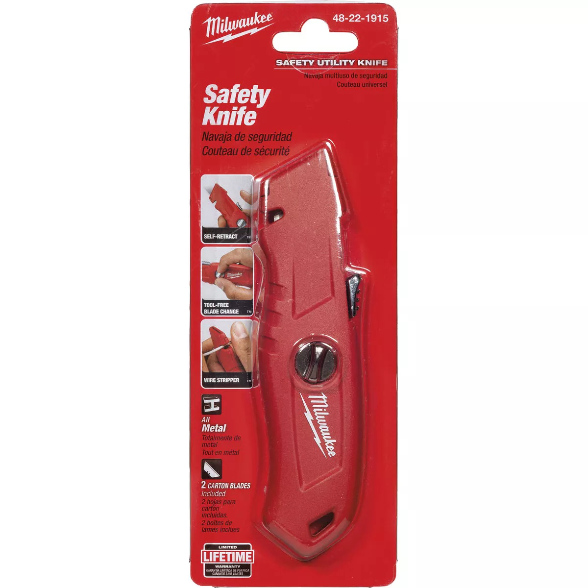 Milwaukee Self-Retracting Straight Utility Knife - photo 2