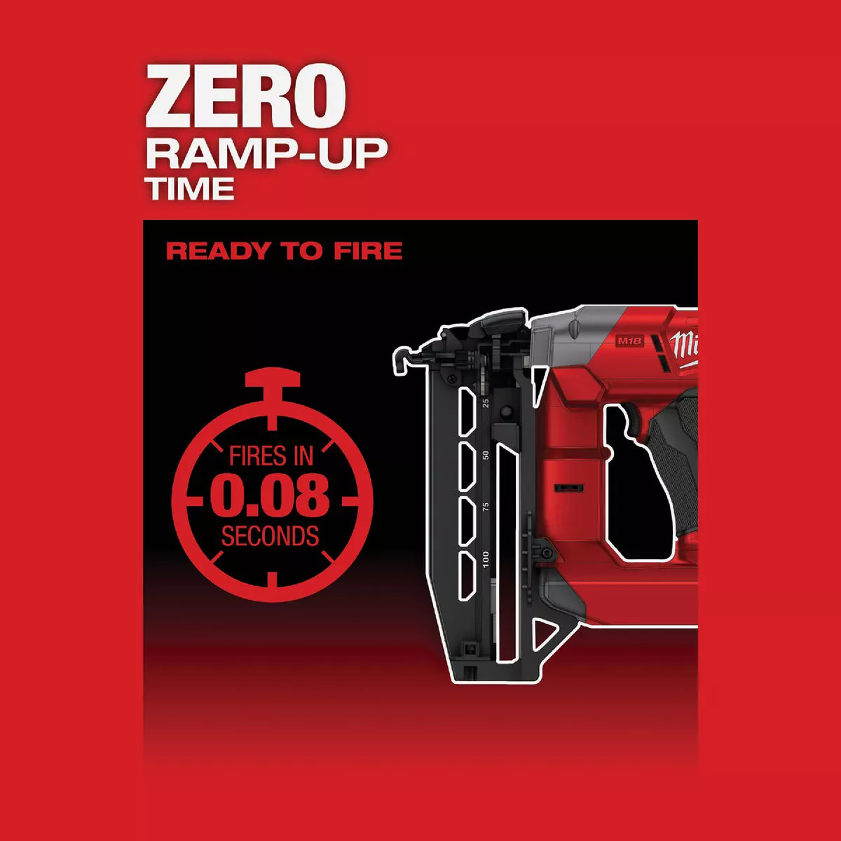 Milwaukee M18 FUEL Brushless 16-Gauge 2-1/2 In. Straight Cordless Finish Nailer (Tool Only) - photo 7