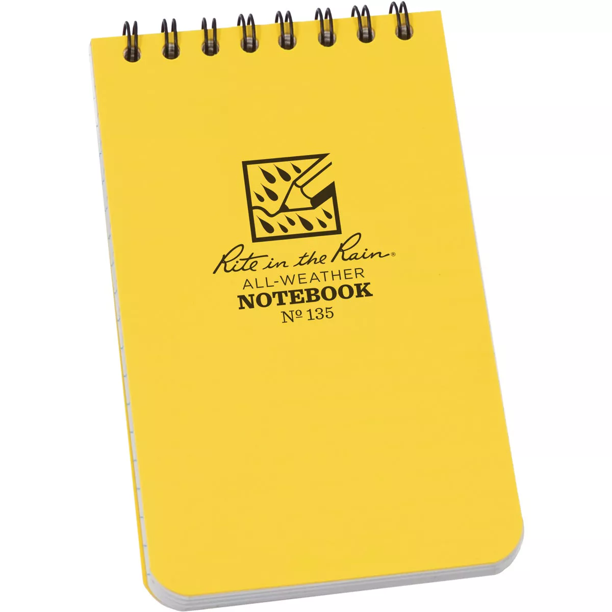 Rite in the Rain 3 In. x 5 In. 50-Sheet Top Spiral Yellow Notebook