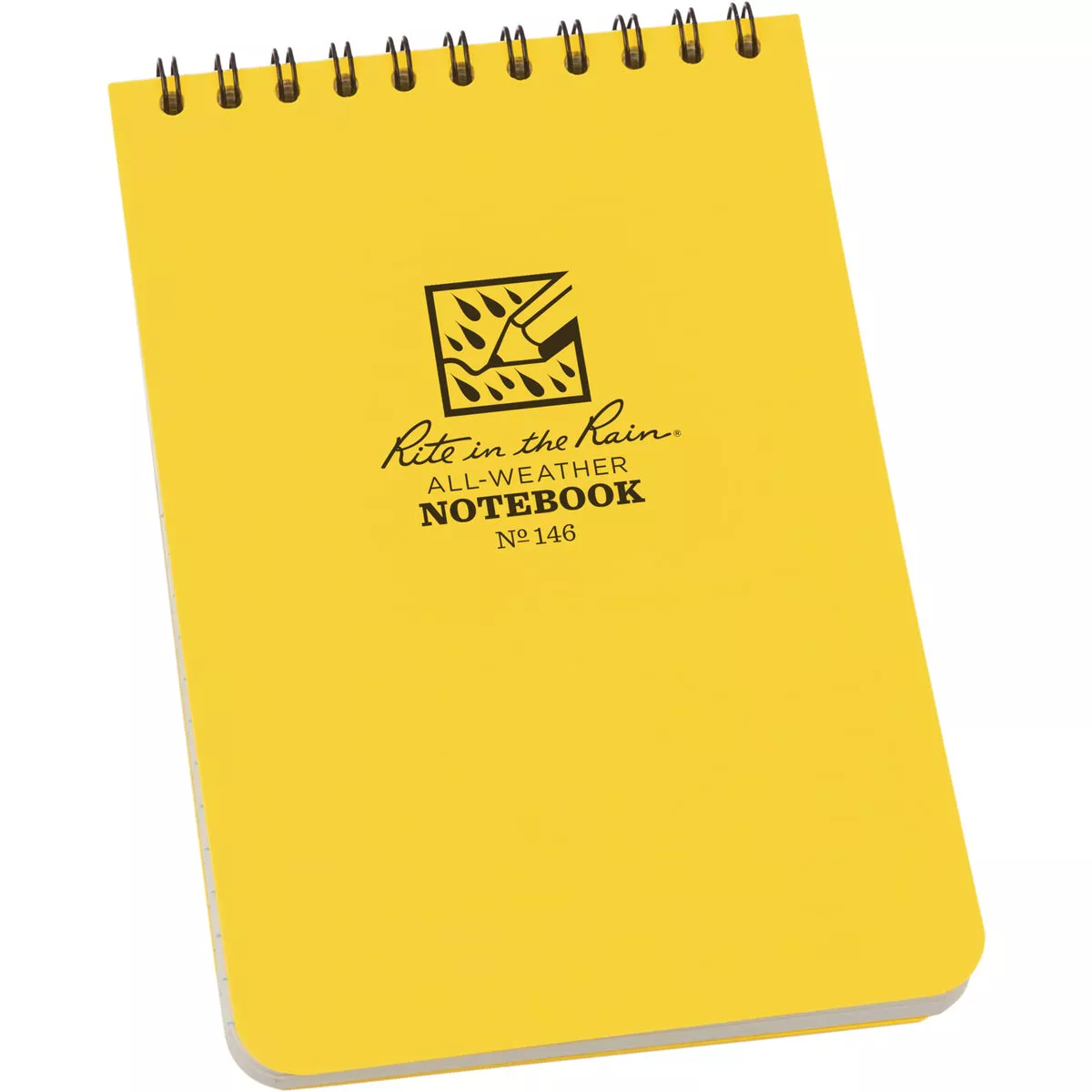 Rite in the Rain 4 In. x 6 In. 50-Sheet Top Spiral Yellow Notebook