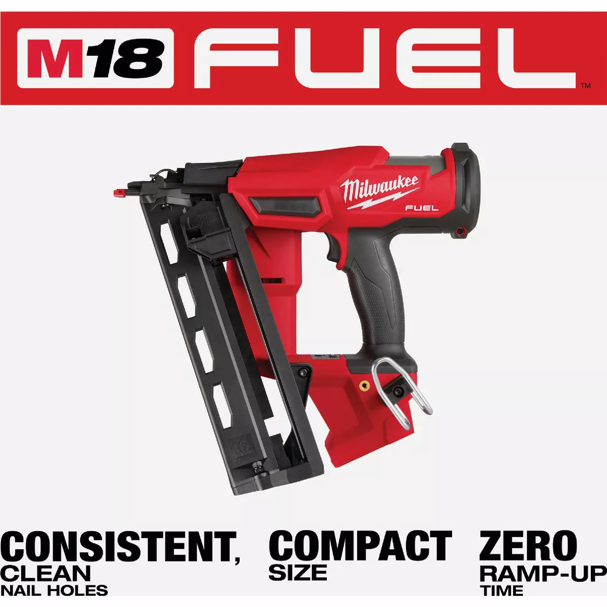 Milwaukee M18 FUEL Brushless 16-Gauge 2-1/2 In. Angled Cordless Finish Nailer (Tool Only) - photo 8