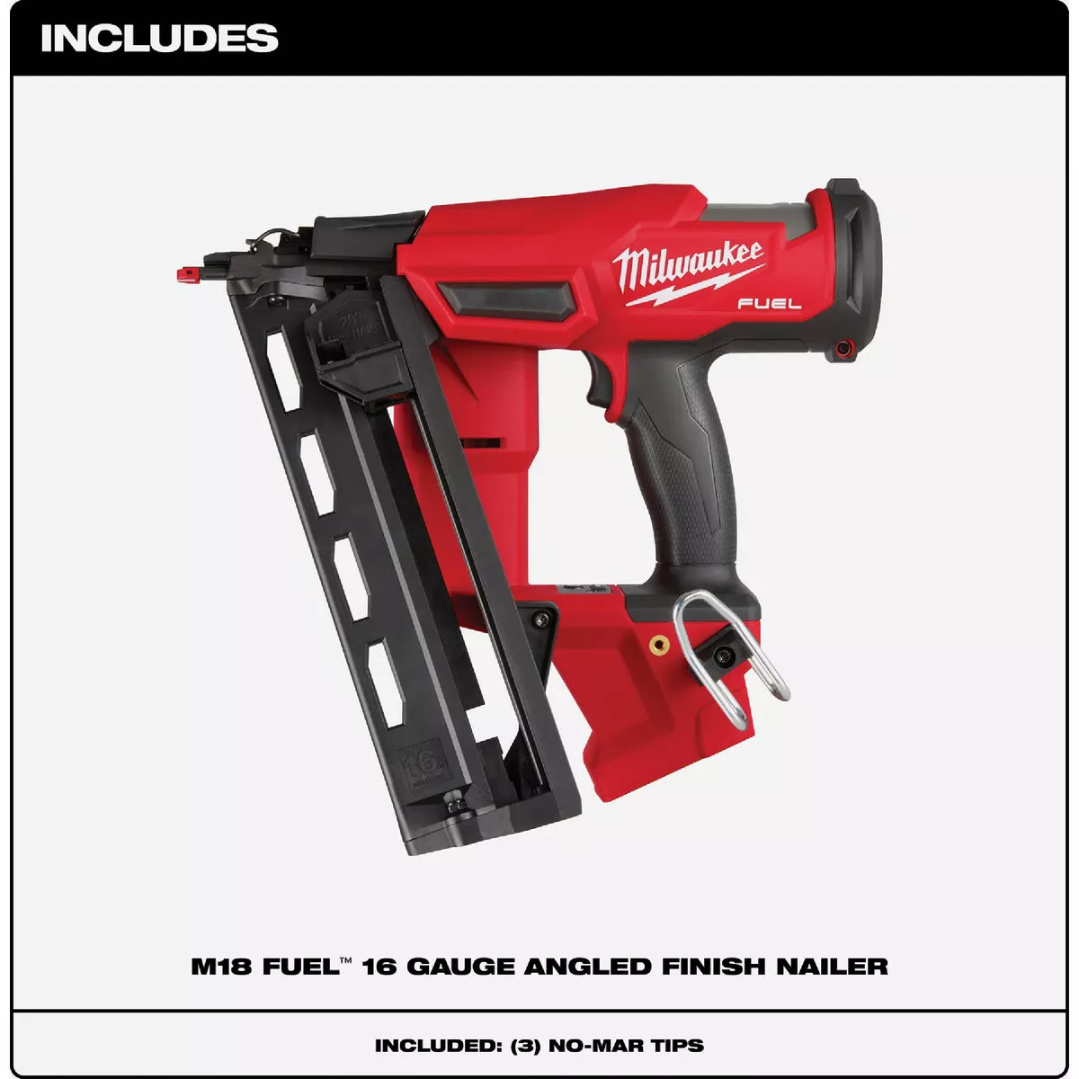 Milwaukee M18 FUEL Brushless 16-Gauge 2-1/2 In. Angled Cordless Finish Nailer (Tool Only) - photo 9