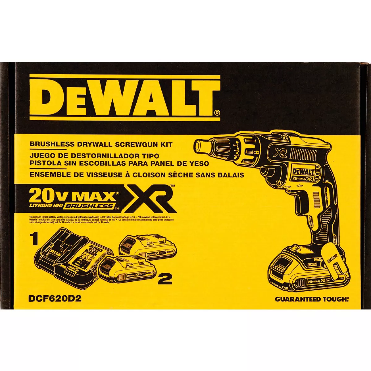 DEWALT 20-Volt MAX XR Lithium-Ion Brushless Drywall Cordless Screwgun Kit - photo 2