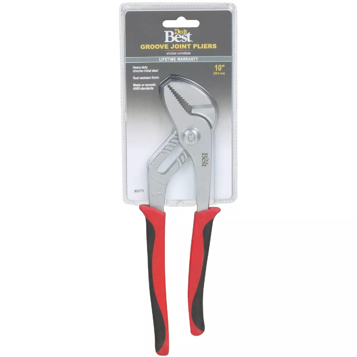 Do it Best 10 In. Straight Jaw Groove Joint Pliers - photo 2
