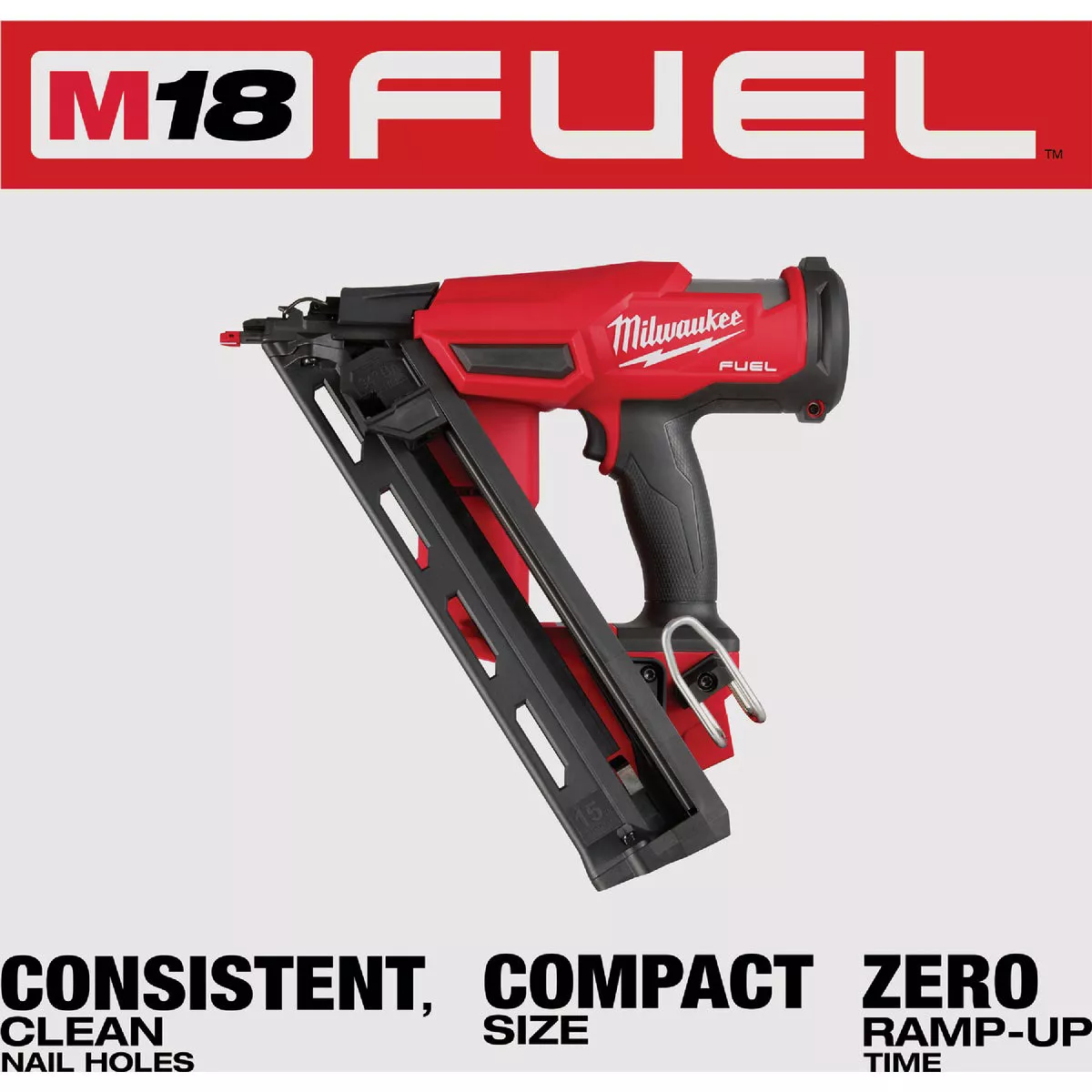 Milwaukee M18 FUEL Brushless 15-Gauge 2-1/2 In. Angled Cordless Finish Nailer (Tool Only) - photo 10