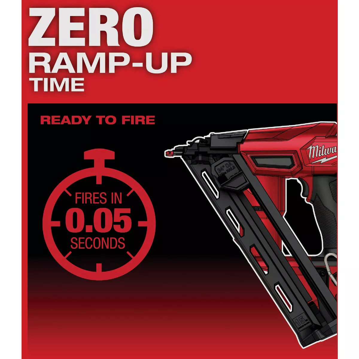 Milwaukee M18 FUEL Brushless 15-Gauge 2-1/2 In. Angled Cordless Finish Nailer (Tool Only) - photo 5
