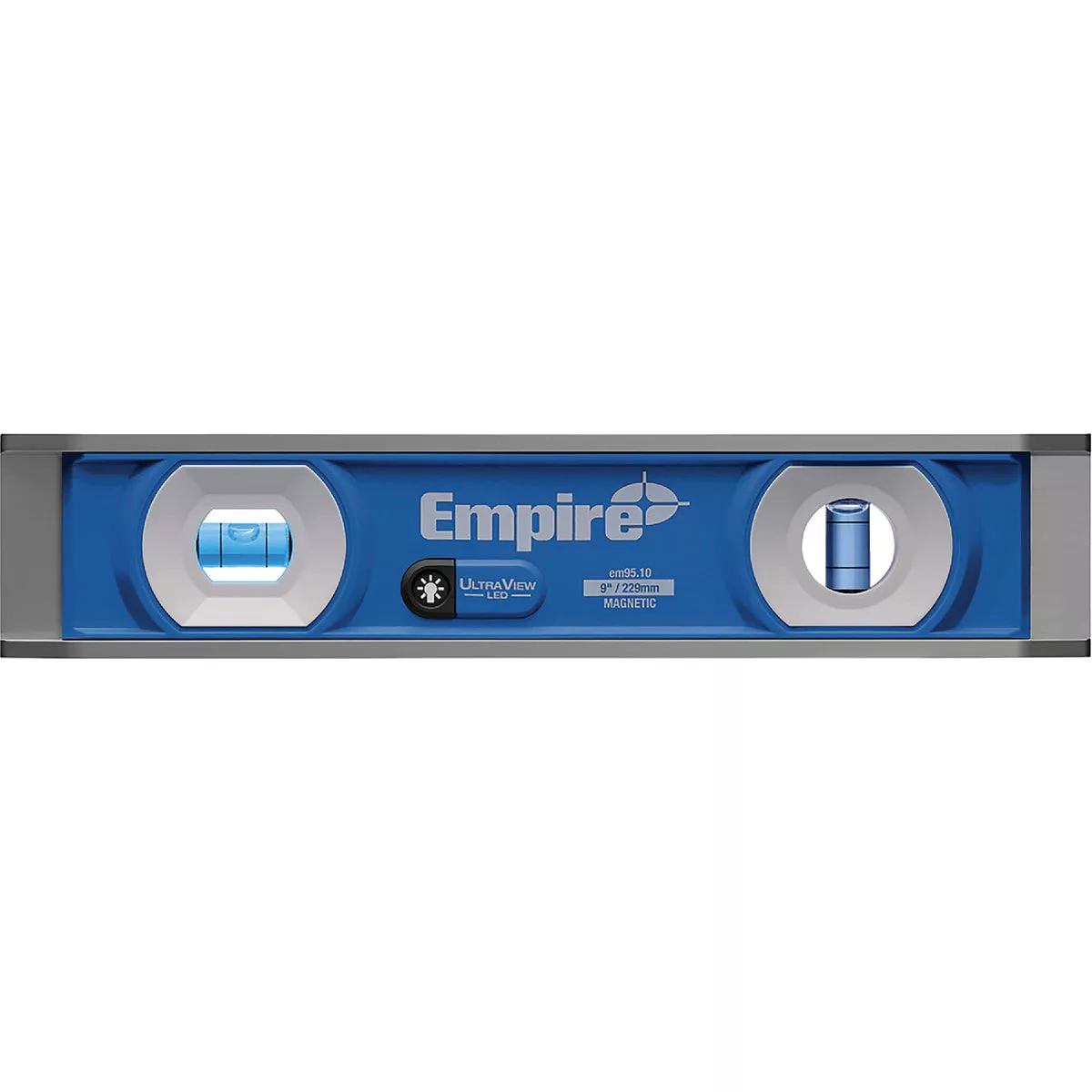 Empire 9 In. Aluminum Magnetic UltraView LED Torpedo Level
