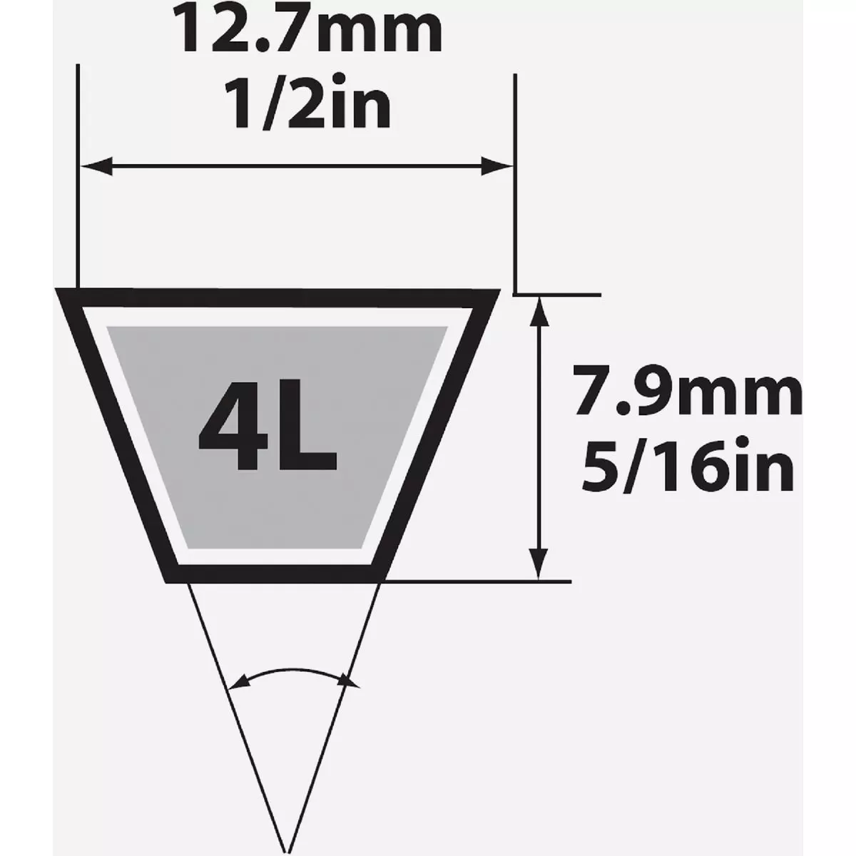 Mitsuboshi Fractional Horsepower 4L Type, 1/2 In. x 95 In. - photo 2