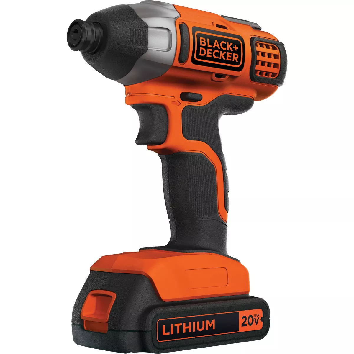 Black & Decker 20V MAX Lithium-Ion 1/4 In. Hex Cordless Impact Driver Kit with 1.5 Ah Battery & Charger - photo 3