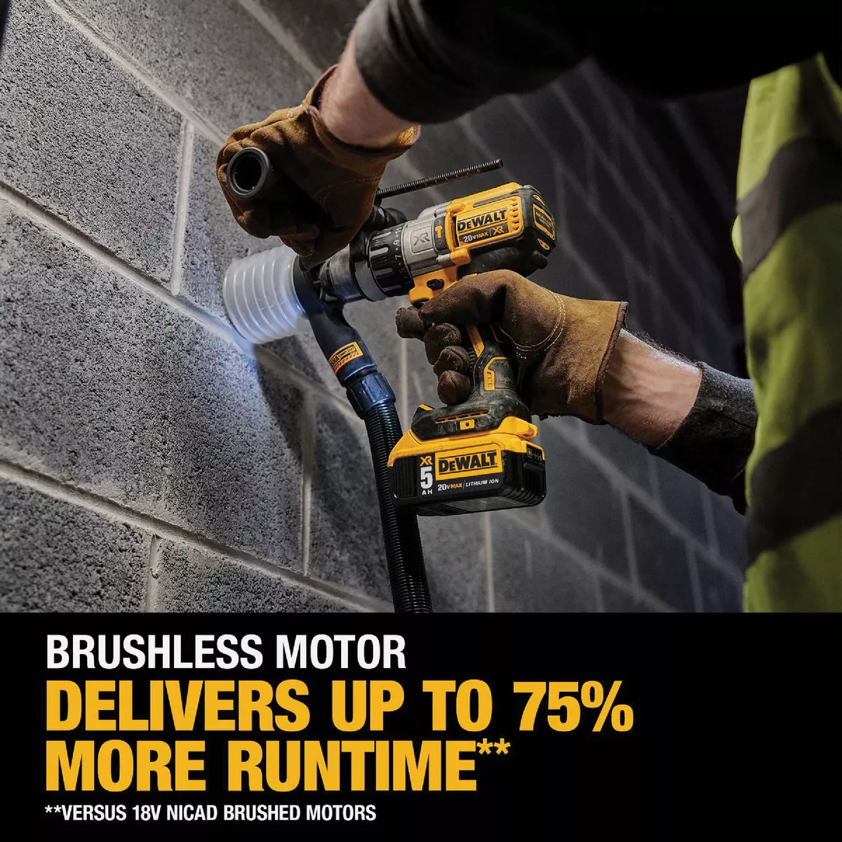 DEWALT 20V MAX XR Brushless 1/2 In. 3-Speed Cordless Hammer Drill Kit with (2) 5.0 Ah Batteries & Charger - photo 6