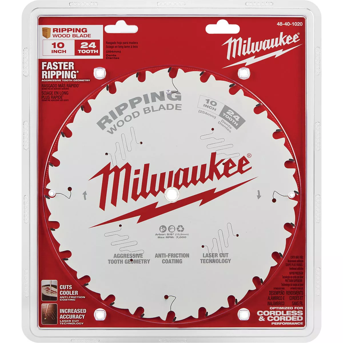 Milwaukee 10 In. 24-Tooth Ripping Circular Saw Blade - photo 5