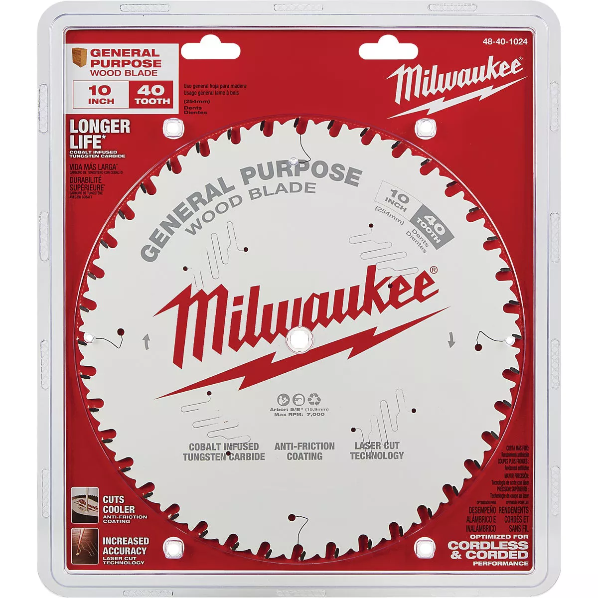 Milwaukee 10 In. 40-Tooth General Purpose Circular Saw Blade - photo 4