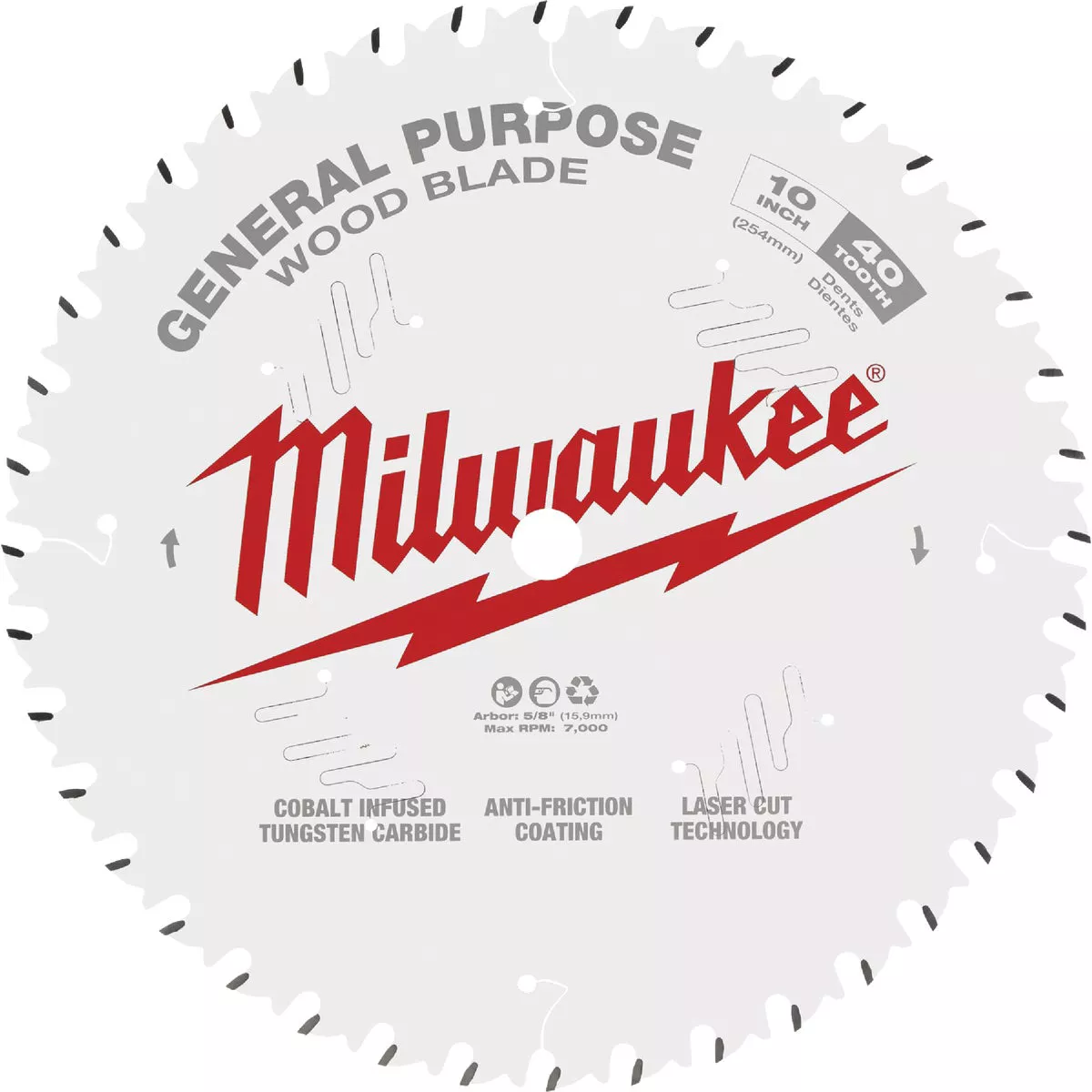 Milwaukee 10 In. 40-Tooth General Purpose Circular Saw Blade - photo 5