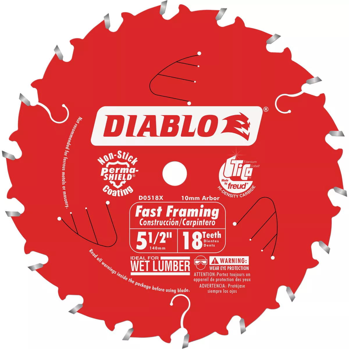 Diablo 5-1/2 In. 18-Tooth Fast Framing Circular Saw Blade
