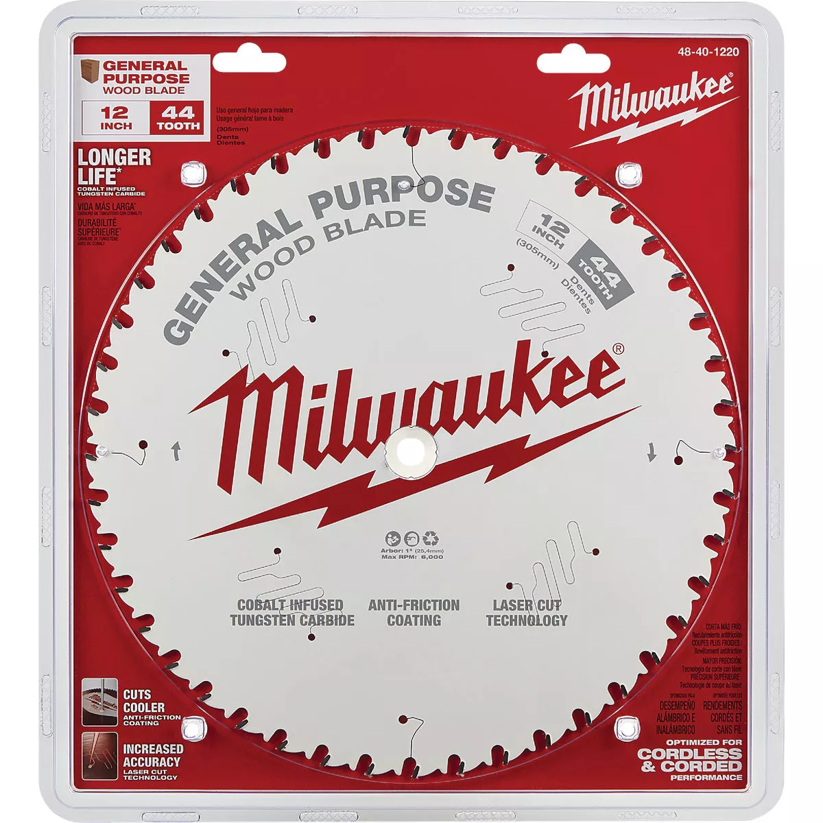 Milwaukee 12 In. 44-Tooth General Purpose Circular Saw Blade - photo 5