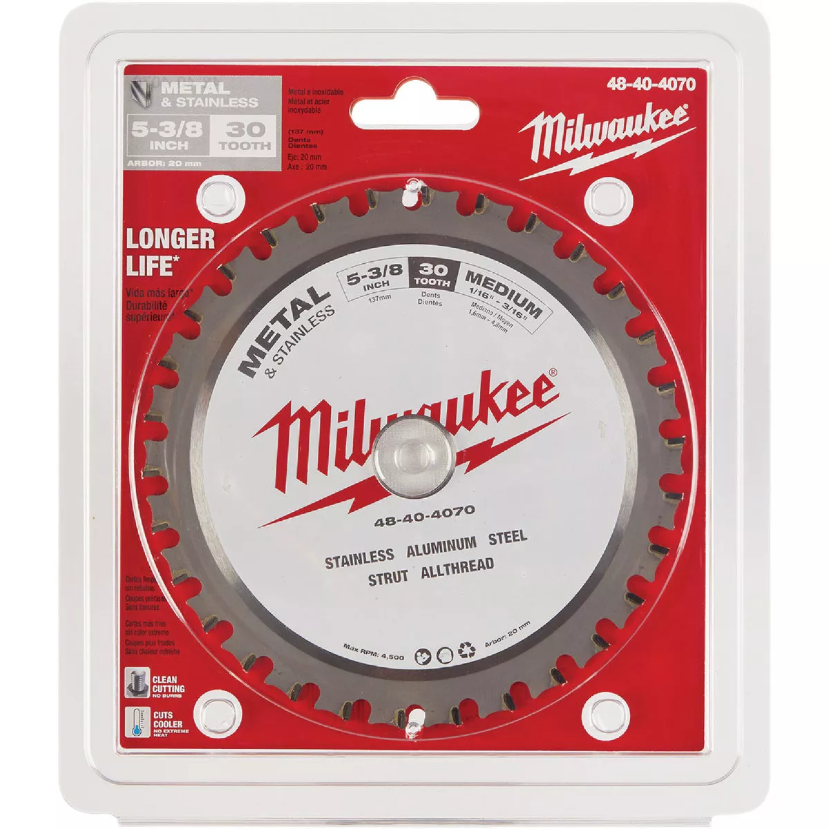 Milwaukee 5-3/8 In. 30-Tooth Metal Circular Saw Blade - photo 2