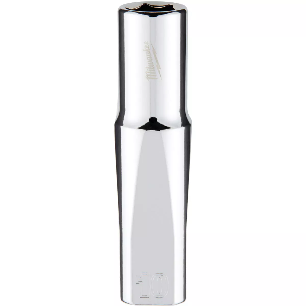 Milwaukee 3/8 In. Drive 10 mm 6-Point Deep Metric Socket with FOUR FLAT Sides