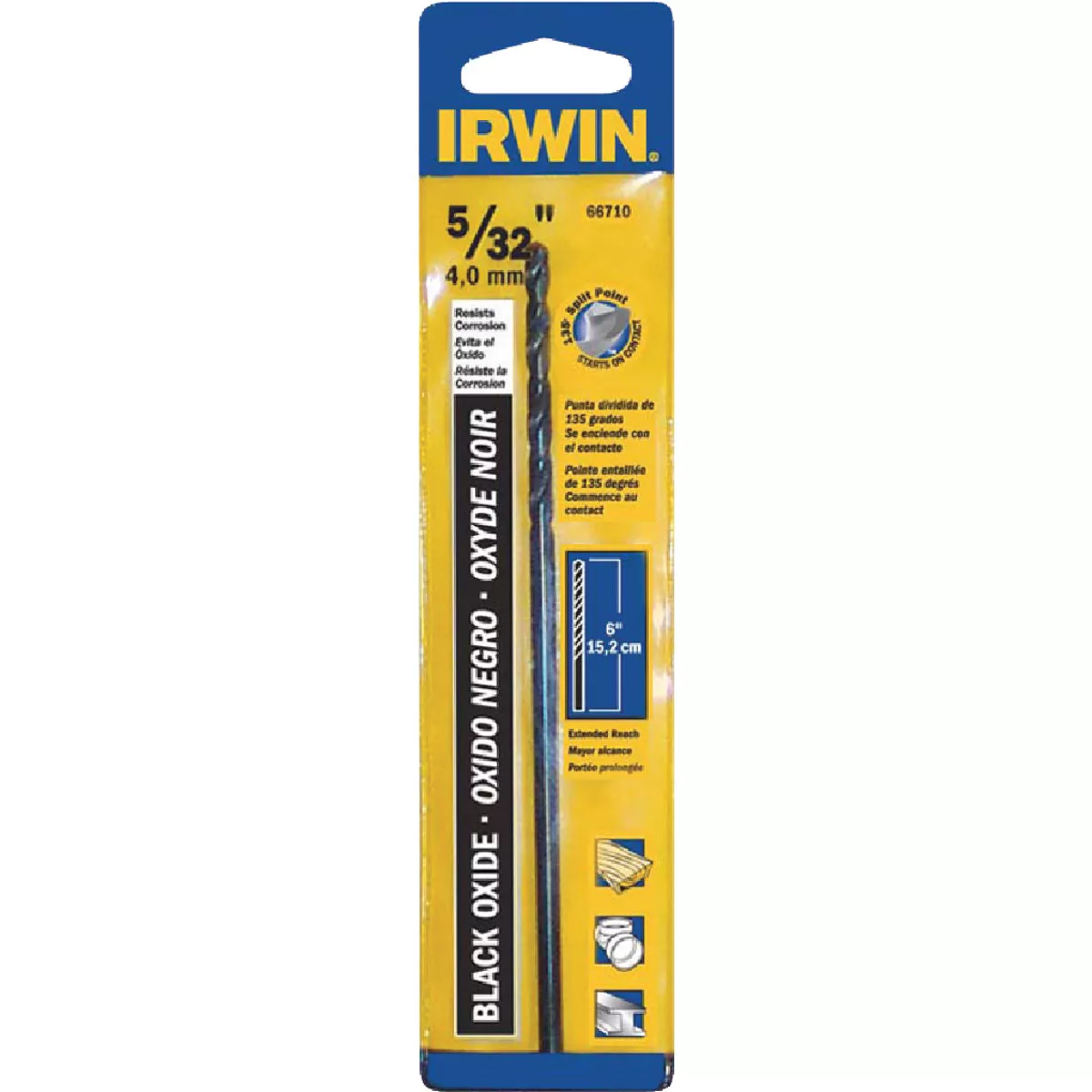 Irwin 5/32 In. x 6 In. M-2 Black Oxide Extended Length Drill Bit - photo 5
