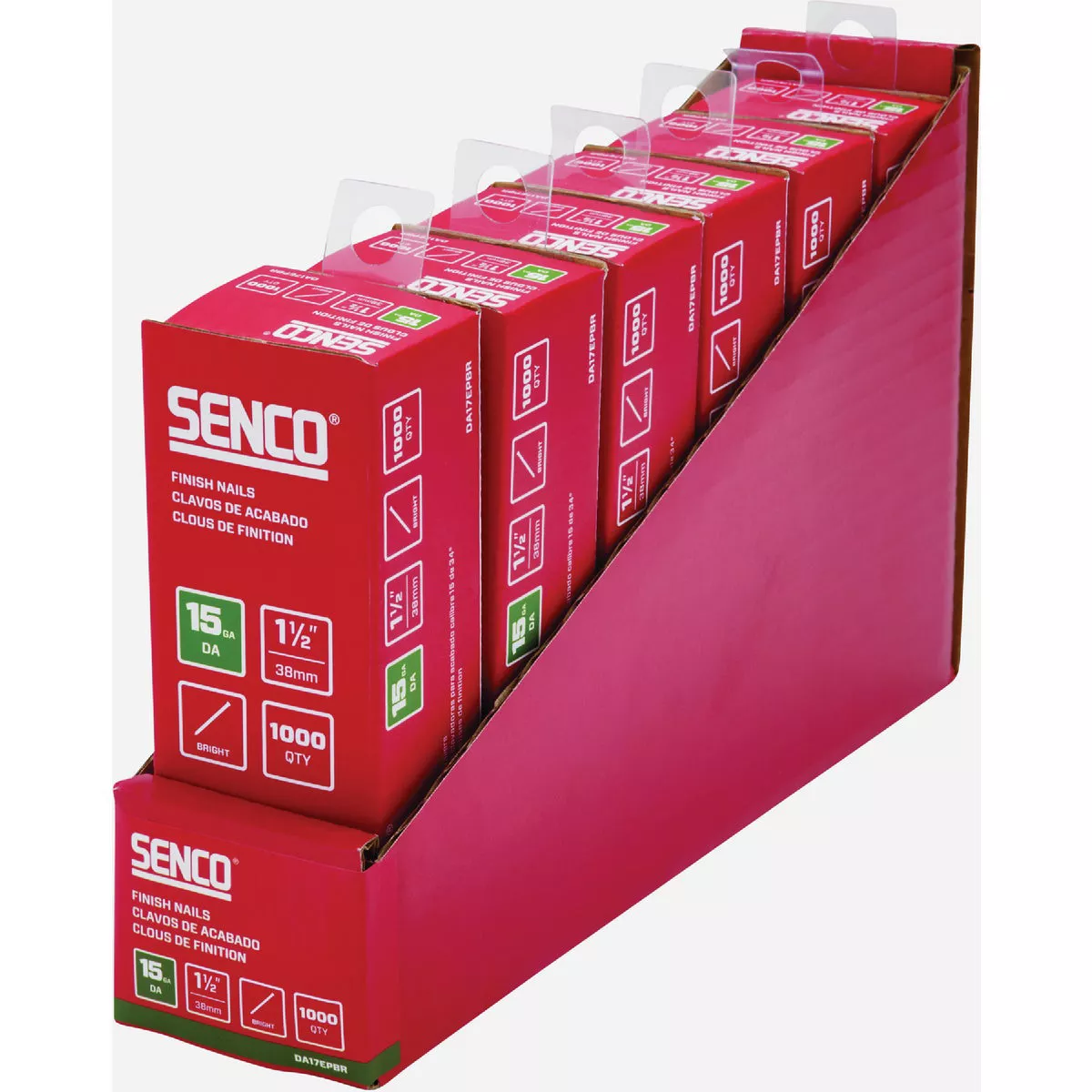 Senco 1-1/2 In. 15-Gauge Bright 34 Degree Angled Finish Nail (1000 Ct.) - photo 2