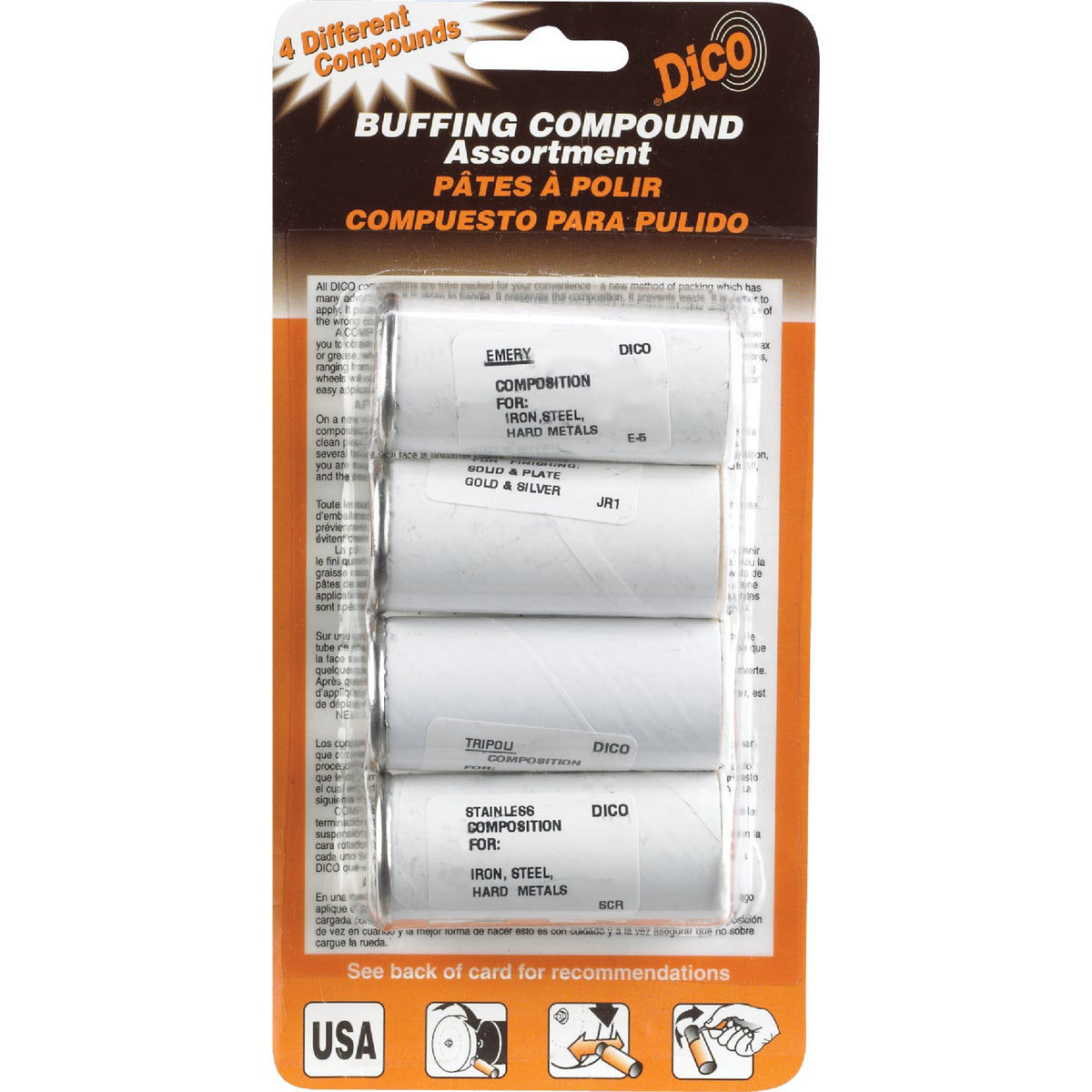 Dico Assortment 4 - 2 Oz. Buffing Compound | Do it Best