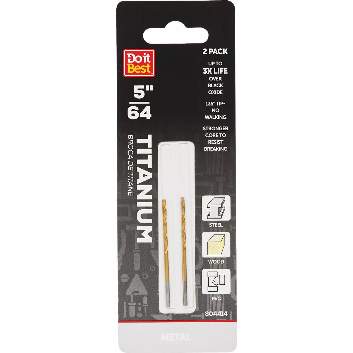 Do it Best 5/64 In. Titanium Drill Bit (2-Pack)