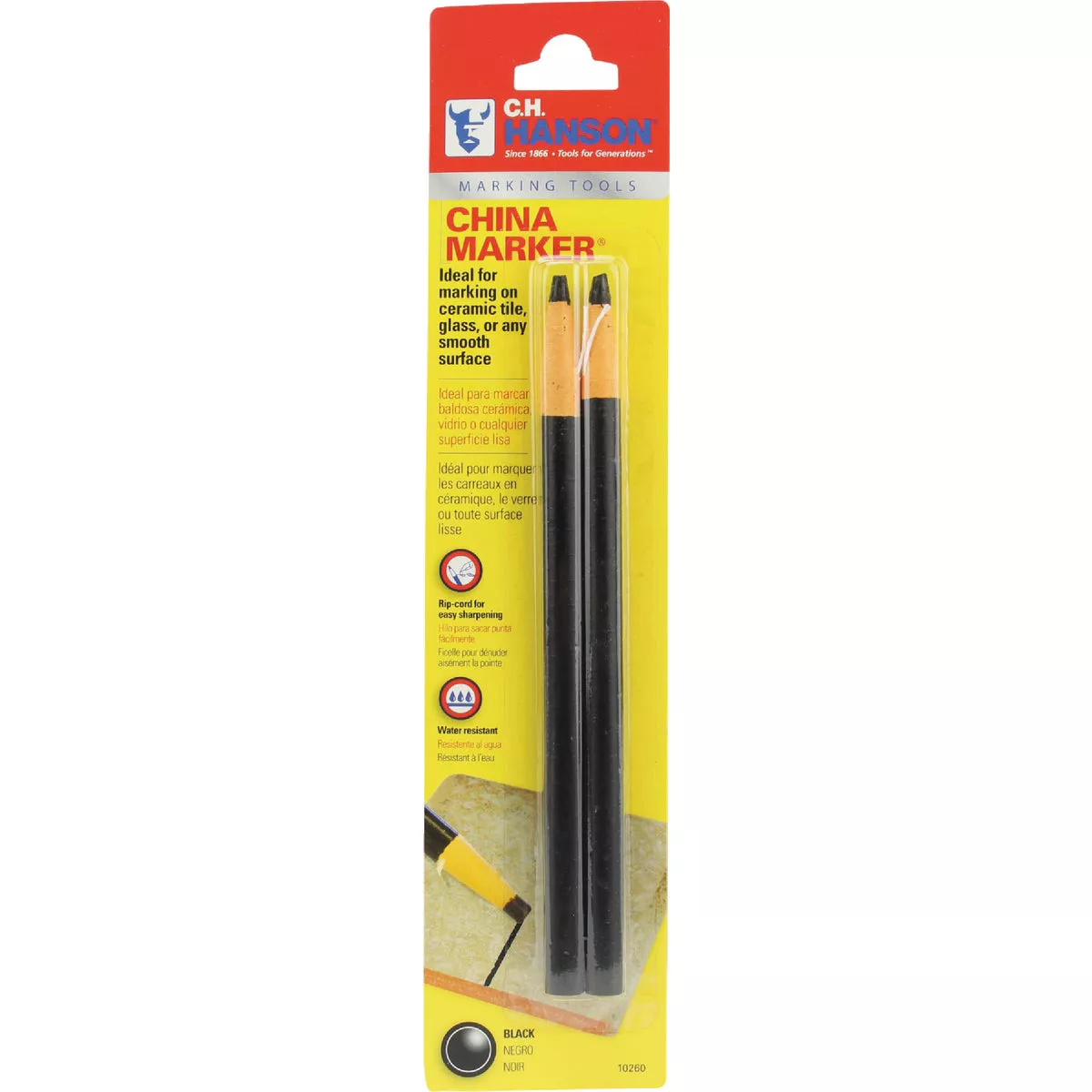 C.H. Hanson Black China Marker (2-Pack)