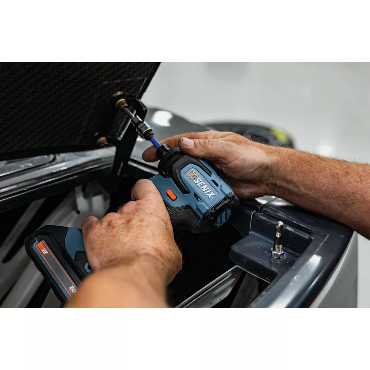 Senix X2 20 Volt Max Brushless 1/4 In. Hex Cordless Impact Driver Kit with 2.0 Ah Battery & Charger - photo 6