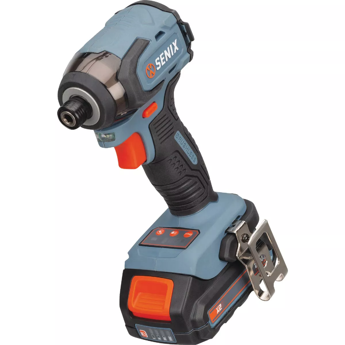 Senix X2 20 Volt Max Brushless 1/4 In. Hex Cordless Impact Driver Kit with 2.0 Ah Battery & Charger - photo 4