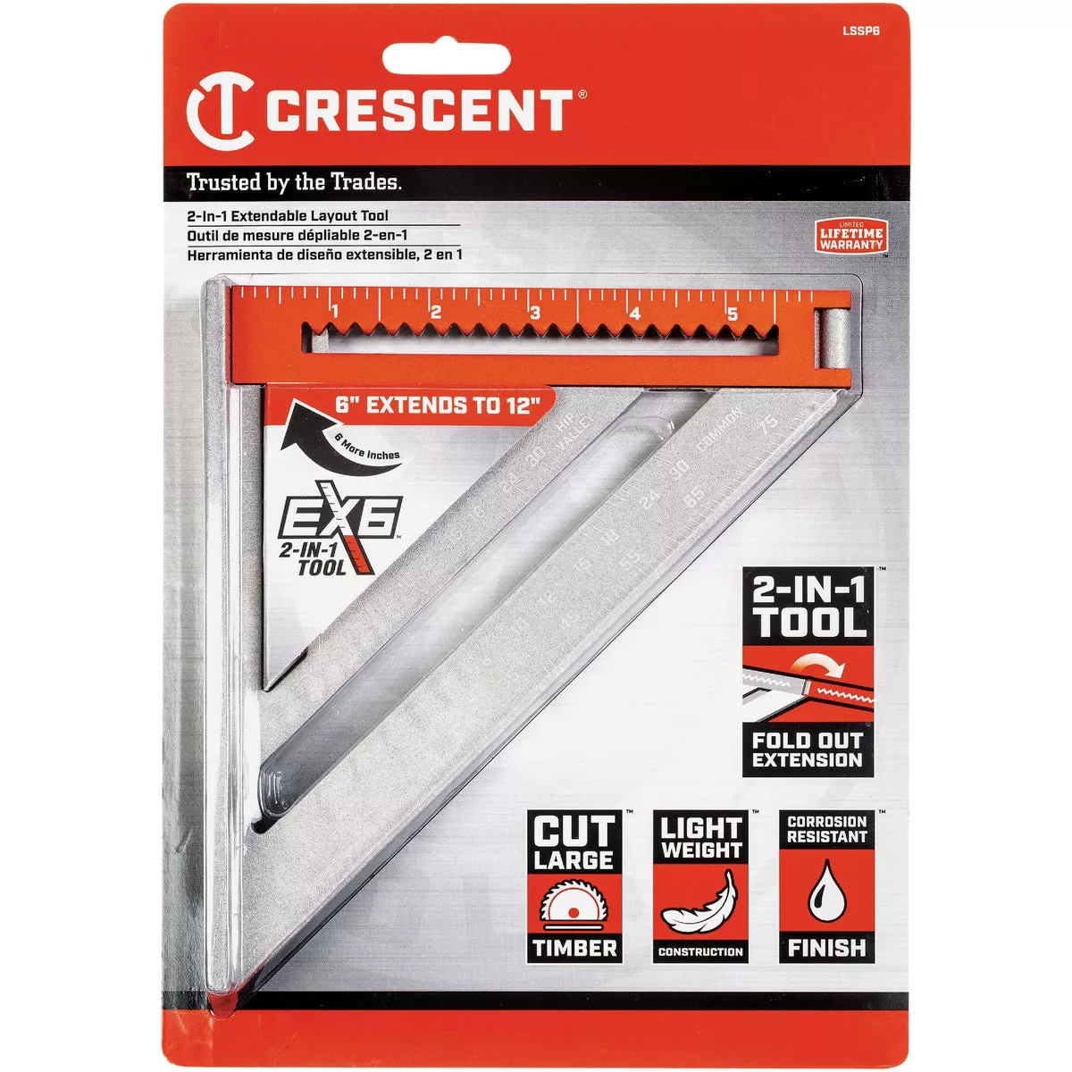 Crescent EX6 Aluminum Rafter Square - photo 2