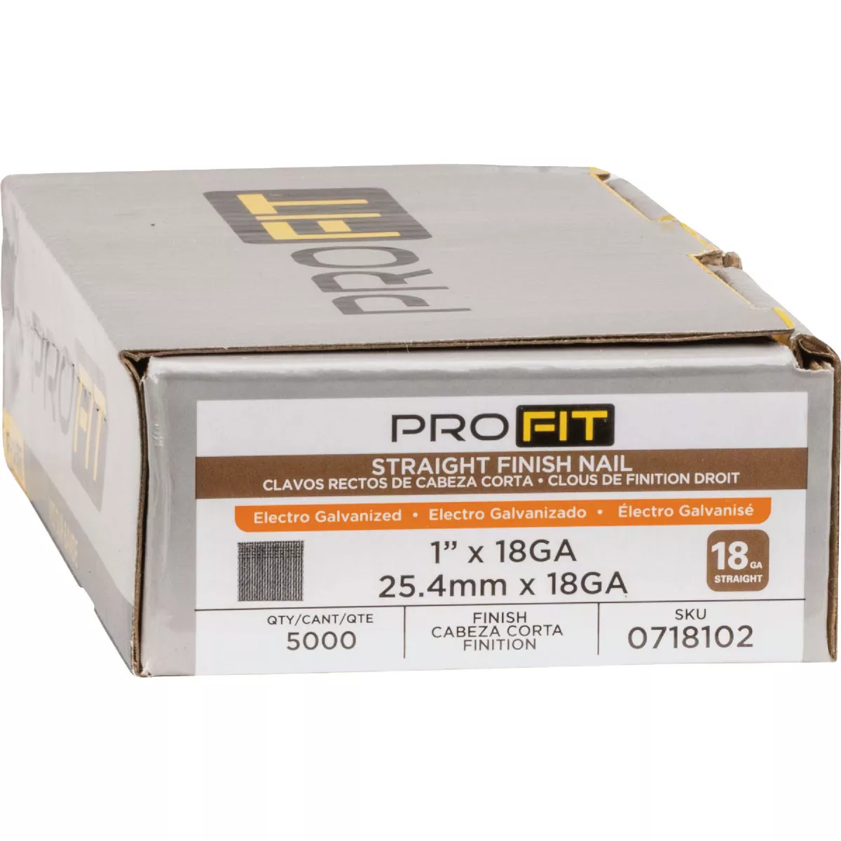 Pro-Fit 1 In. 18 Gauge Electro Galvanized Brad Nail (5000 Ct.) - photo 2