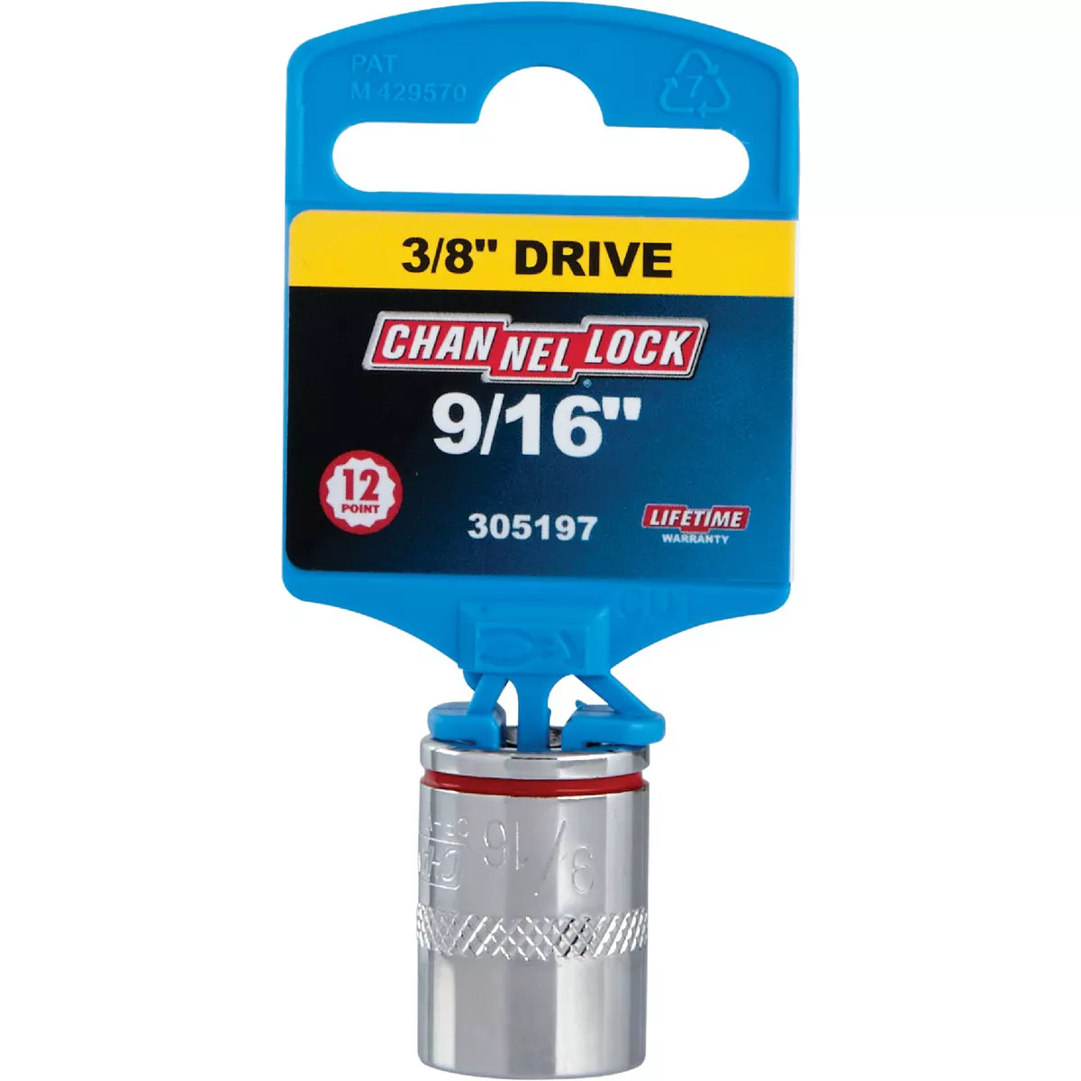 Channellock 3/8 In. Drive 9/16 In. 12-Point Shallow Standard Socket - photo 2