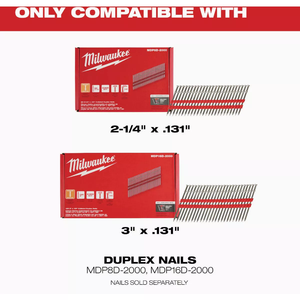 Milwaukee M18 FUEL Brushless 21 Degree Cordless Duplex Framing Nailer (Tool Only) - photo 4