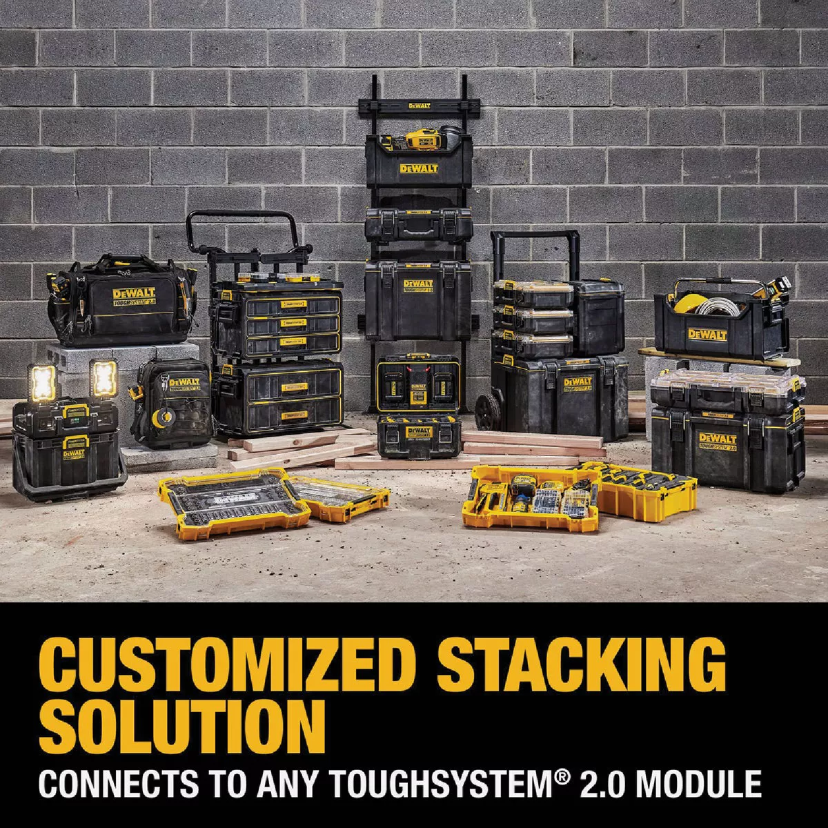 DEWALT ToughSystem 2.0 20V/60V MAX Adjustable Work Light with Storage Tote - photo 6