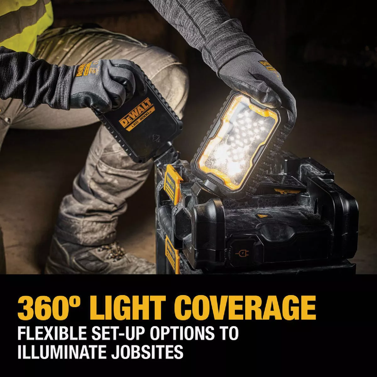 DEWALT ToughSystem 2.0 20V/60V MAX Adjustable Work Light with Storage Tote - photo 8