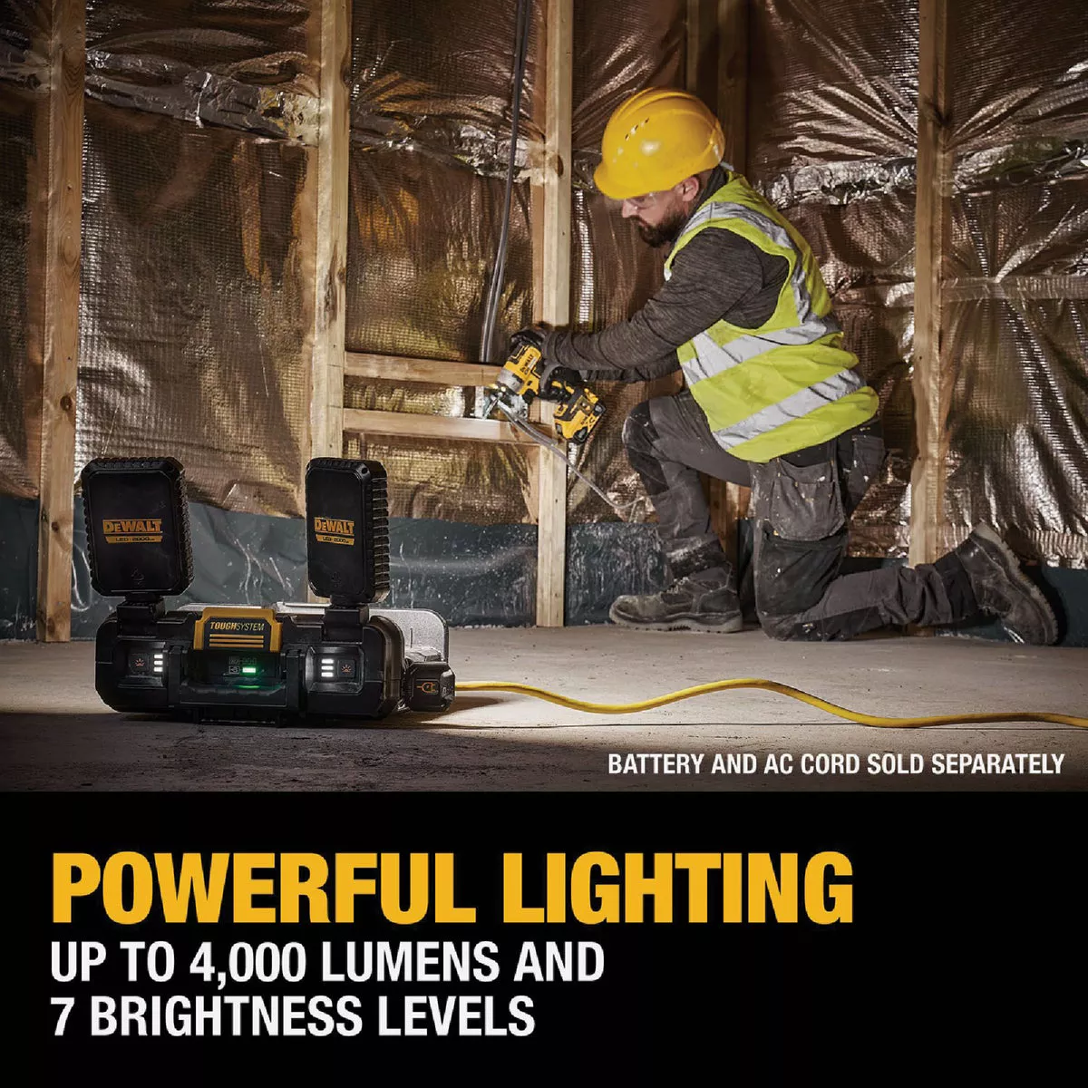 DEWALT ToughSystem 2.0 20V/60V MAX Adjustable Work Light with Storage Tote - photo 10