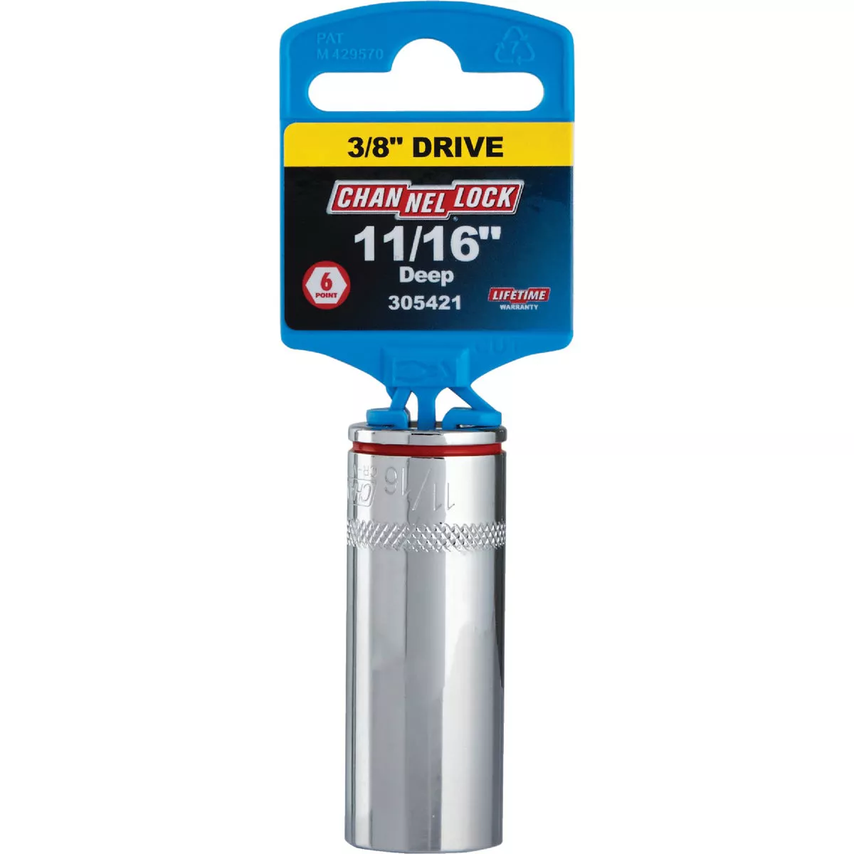 Channellock 3/8 In. Drive 11/16 In. 6-Point Deep Standard Socket - photo 2