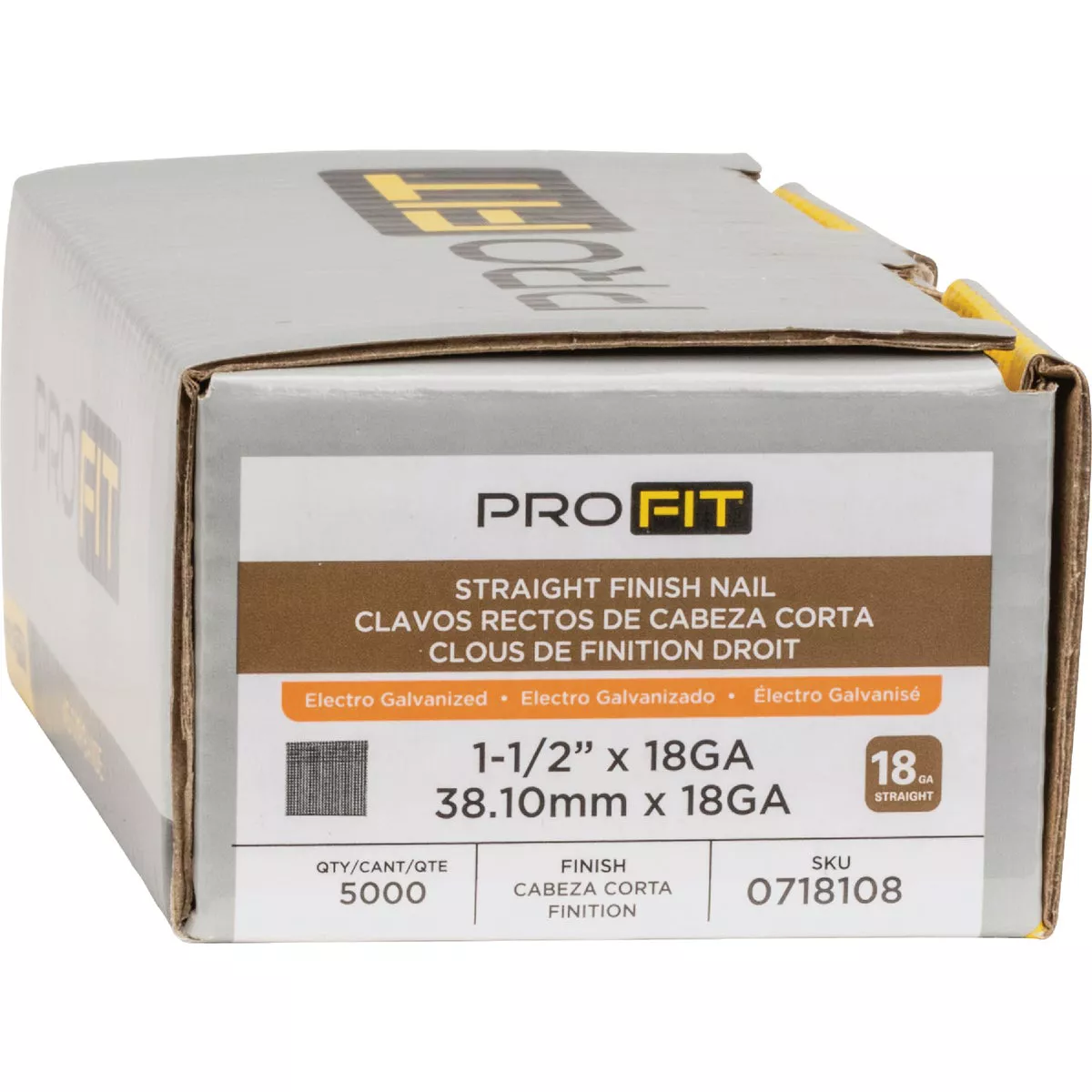 Pro-Fit 1-1/2 In. 18 Gauge Electro Galvanized Brad Nail (5000 Ct.) - photo 2
