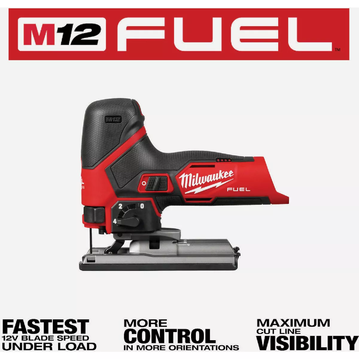 Milwaukee M12 FUEL Brushless Barrel Grip Cordless Jig Saw (Tool Only) - photo 4