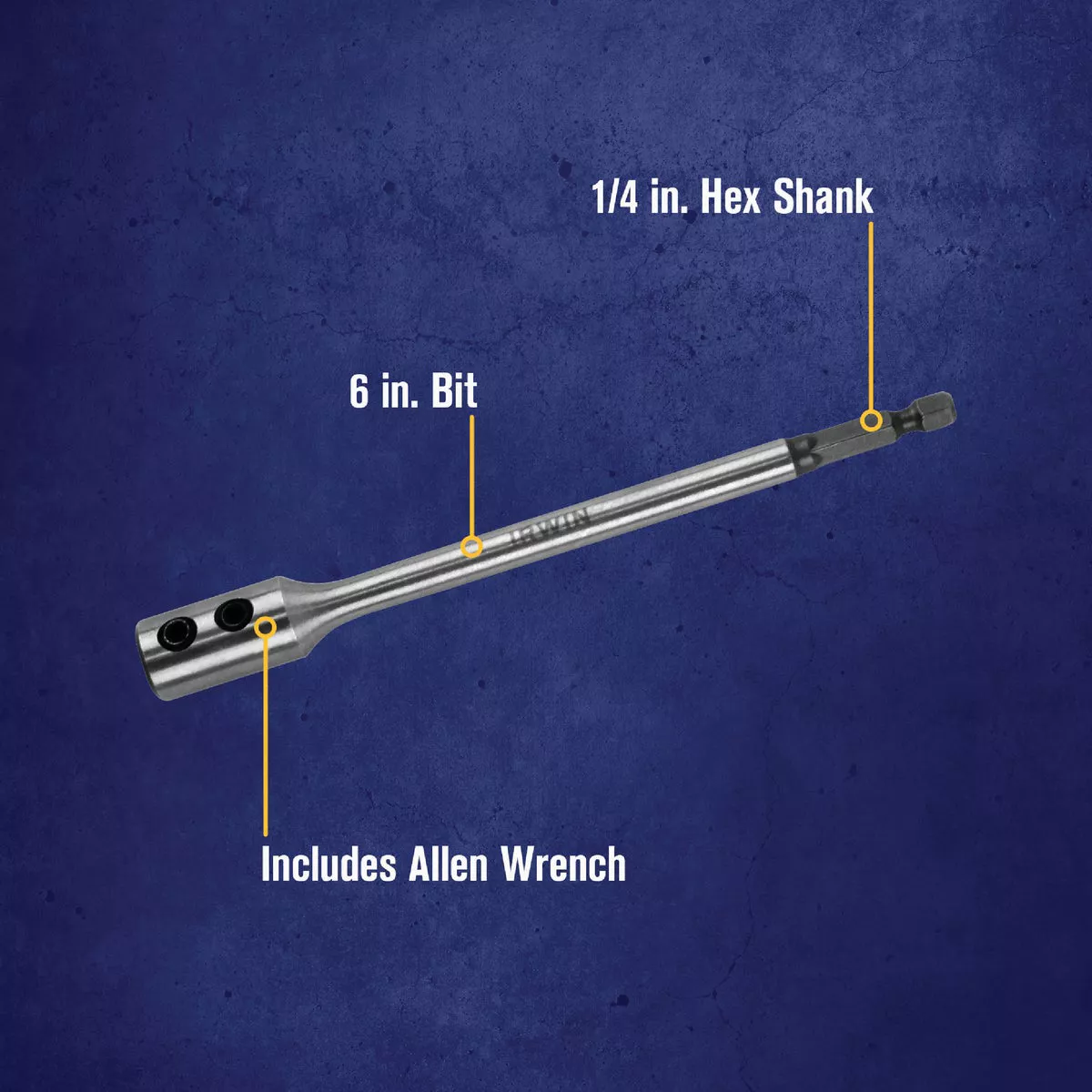 Irwin Speedbor 6 In. x 1/4 In. Spade Drill Bit Extension - photo 3