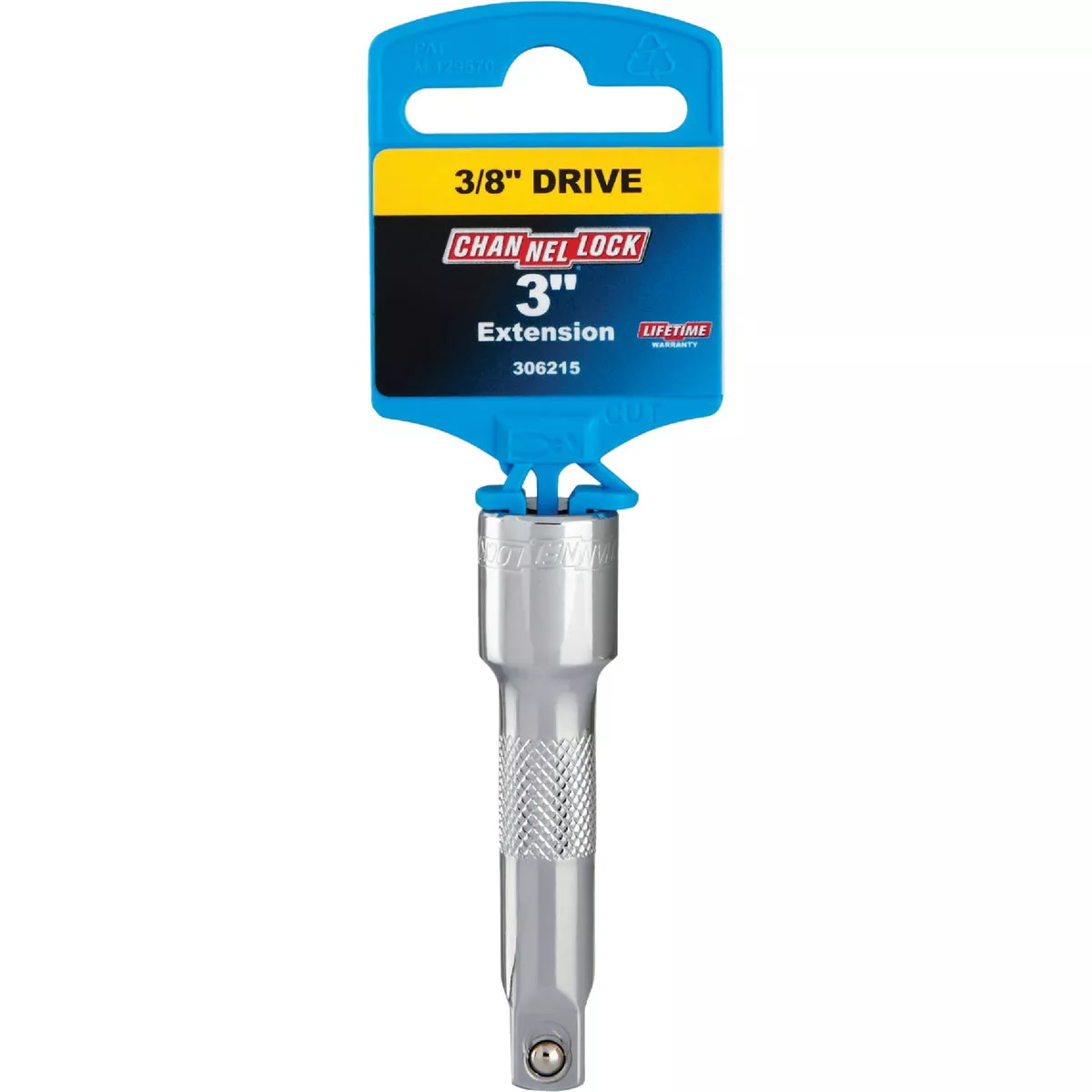 Channellock 3/8 In. Drive 3 In. Long Socket Extension with Textured Band - photo 2