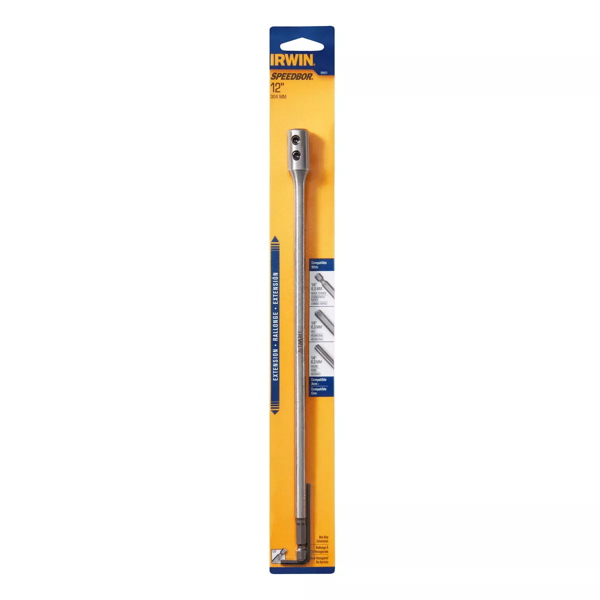 Irwin Speedbor 12 In. x 1/4 In. Spade Drill Bit Extension - photo 2