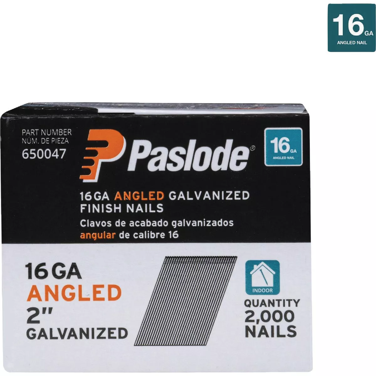 Paslode 2 In. 16-Gauge 20 Degree Galvanized Angled Finish Nails (2000 Ct.) - photo 2
