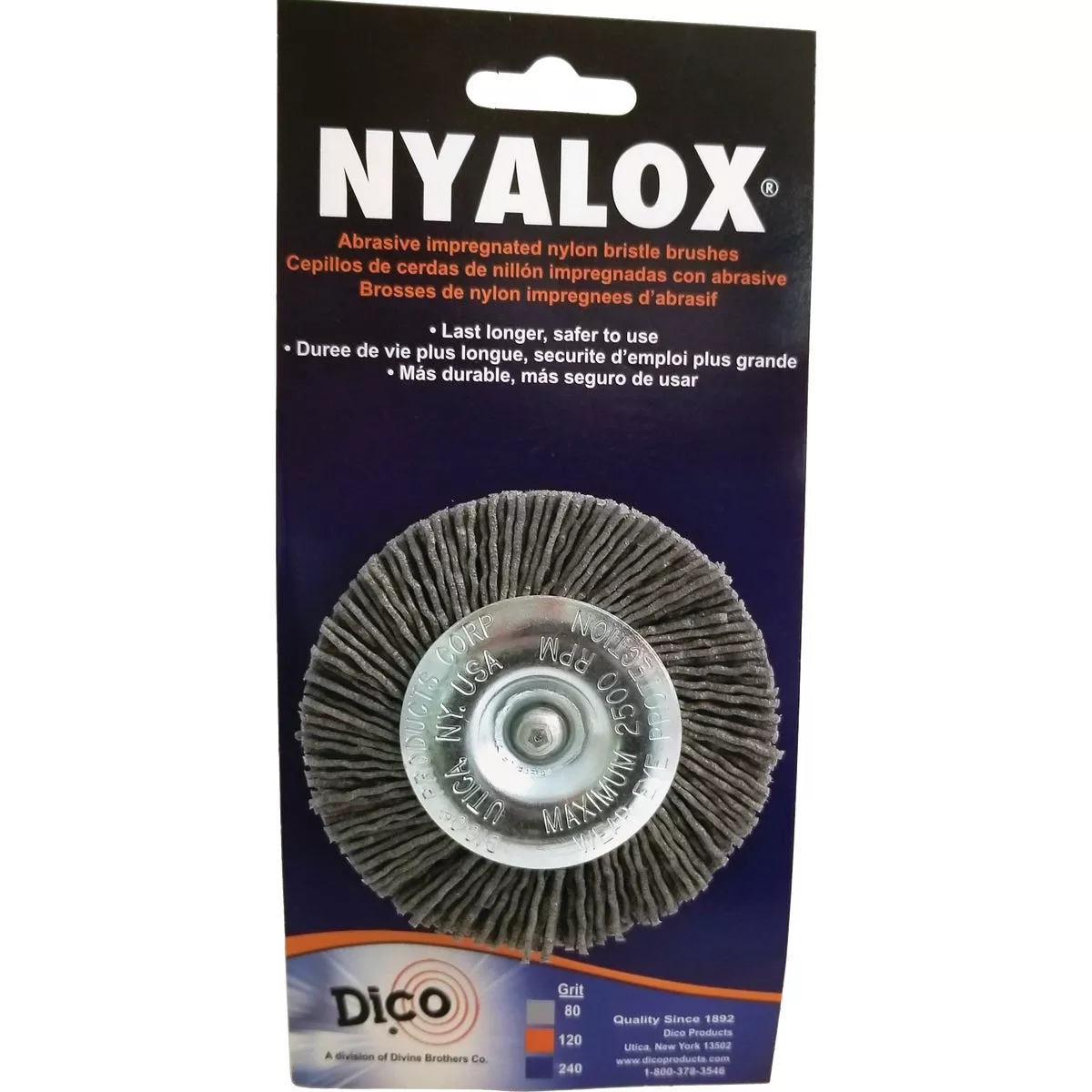 Dico Nyalox 3 In. Coarse Drill-Mounted Brush - photo 2