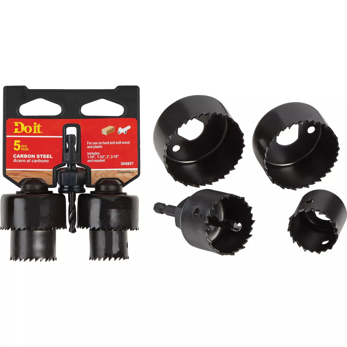 Do it Carbon Steel Hole Saw Set (5-Piece)