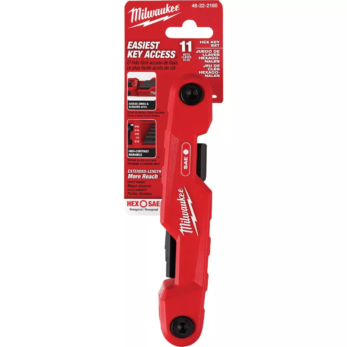 Milwaukee Electrician's SAE Folding Hex Key Set (11-Piece) - photo 2