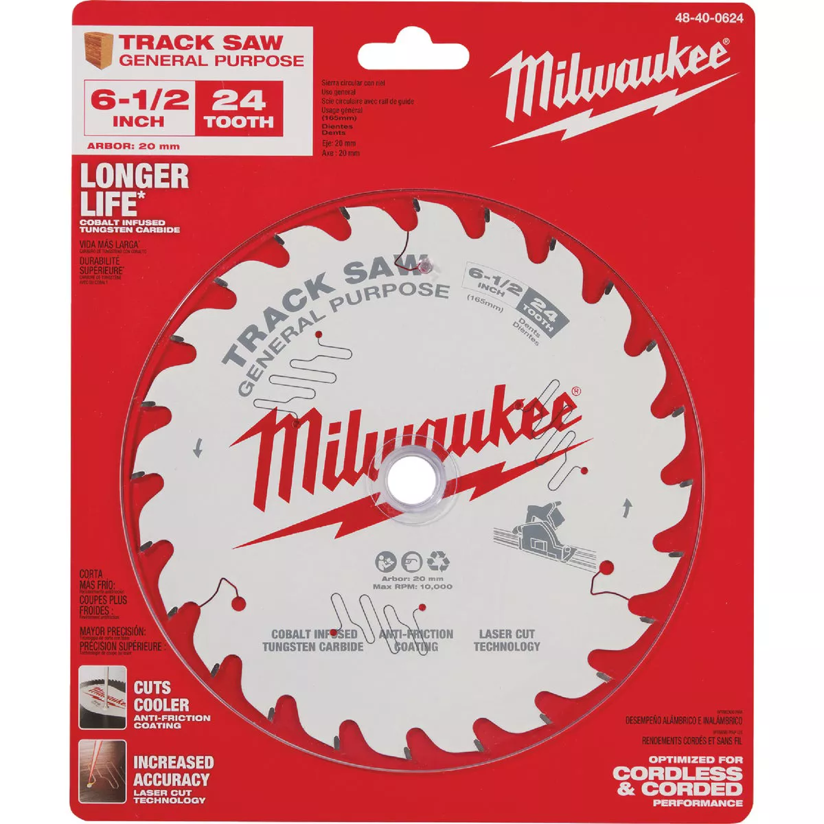 Milwaukee 6-1/2 In. 24-Tooth General Purpose Track Saw Blade - photo 7