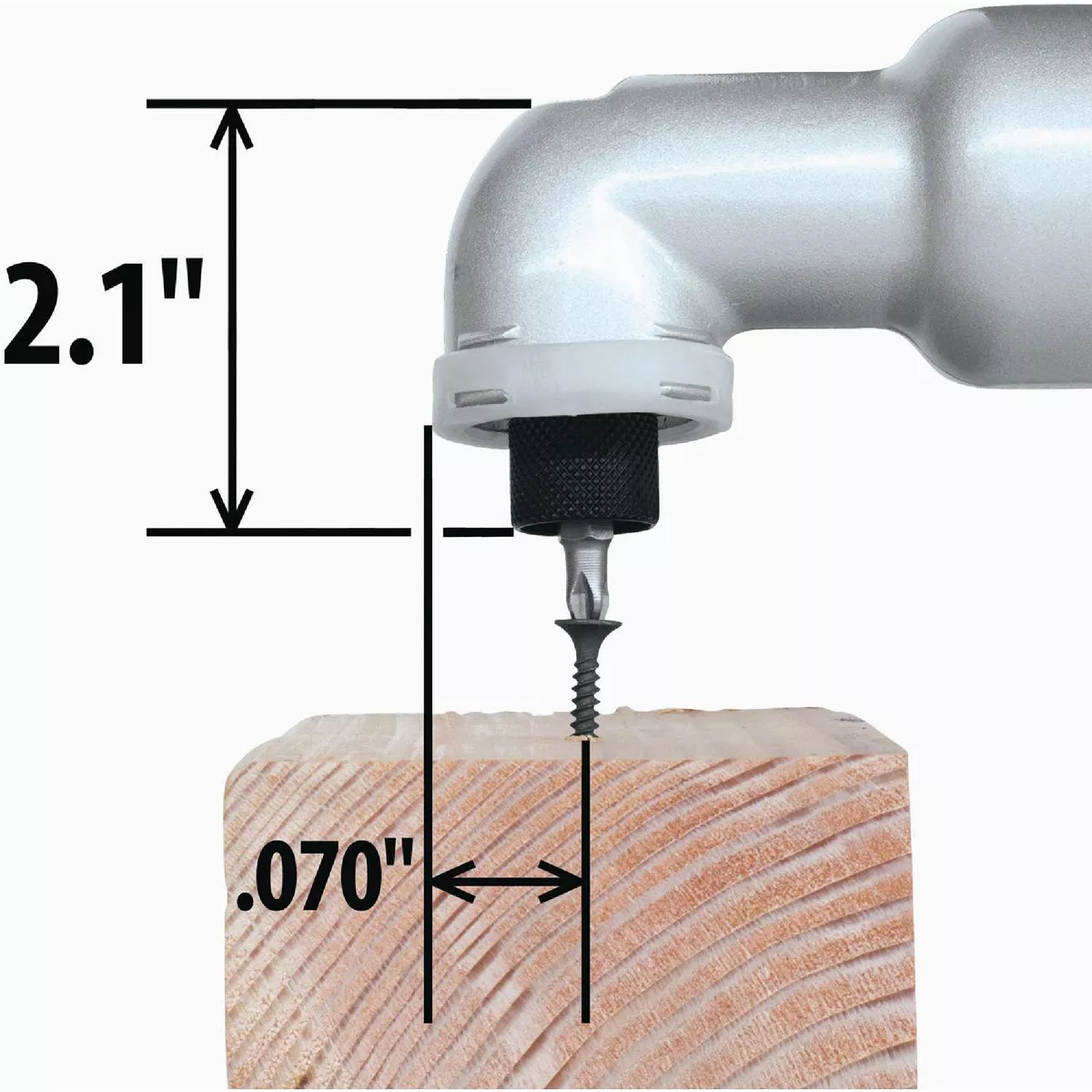 Makita 18-Volt LXT Lithium-Ion 1/4 In. Hex Cordless Angle Impact Drive (Tool Only) - photo 2